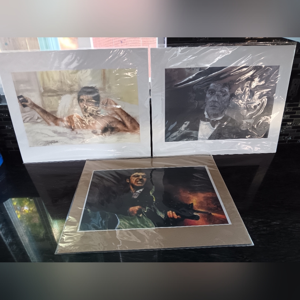 Scarface Al Pacino Haiyan 3pc Movie Prints